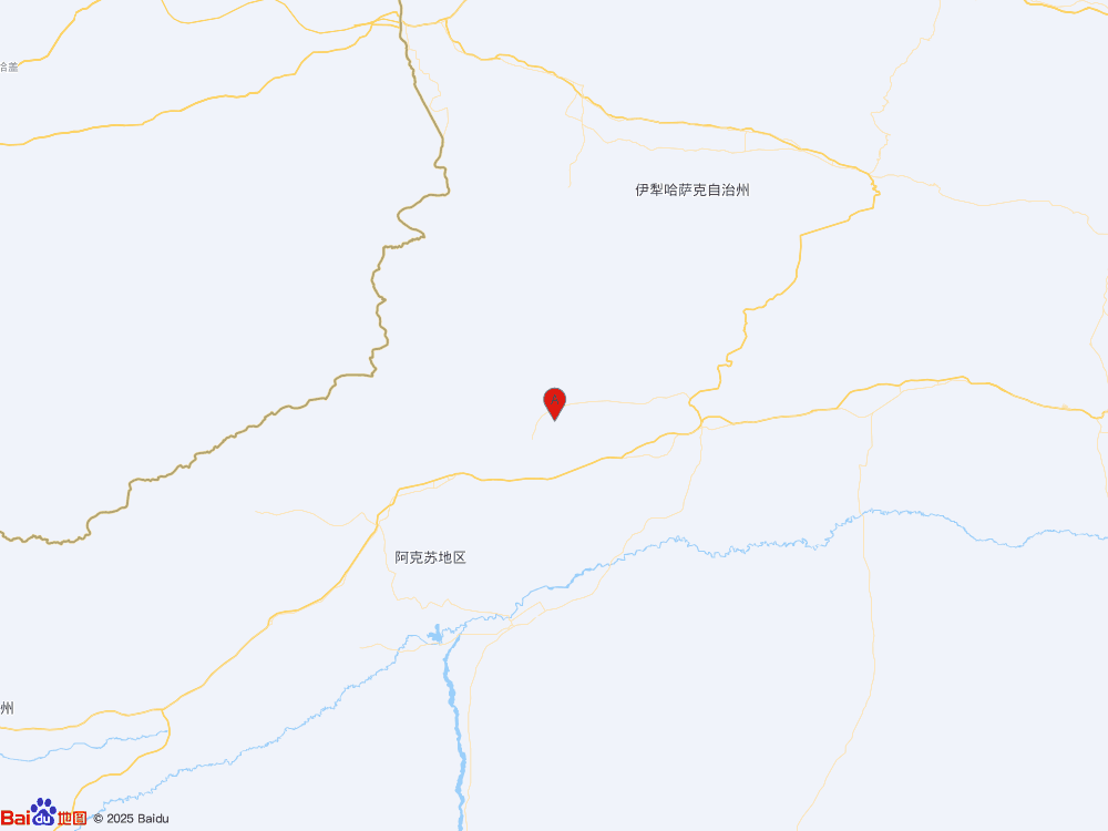 新疆阿克苏地区拜城县（北纬41.80度，东经81.69度）发生3.4级地震