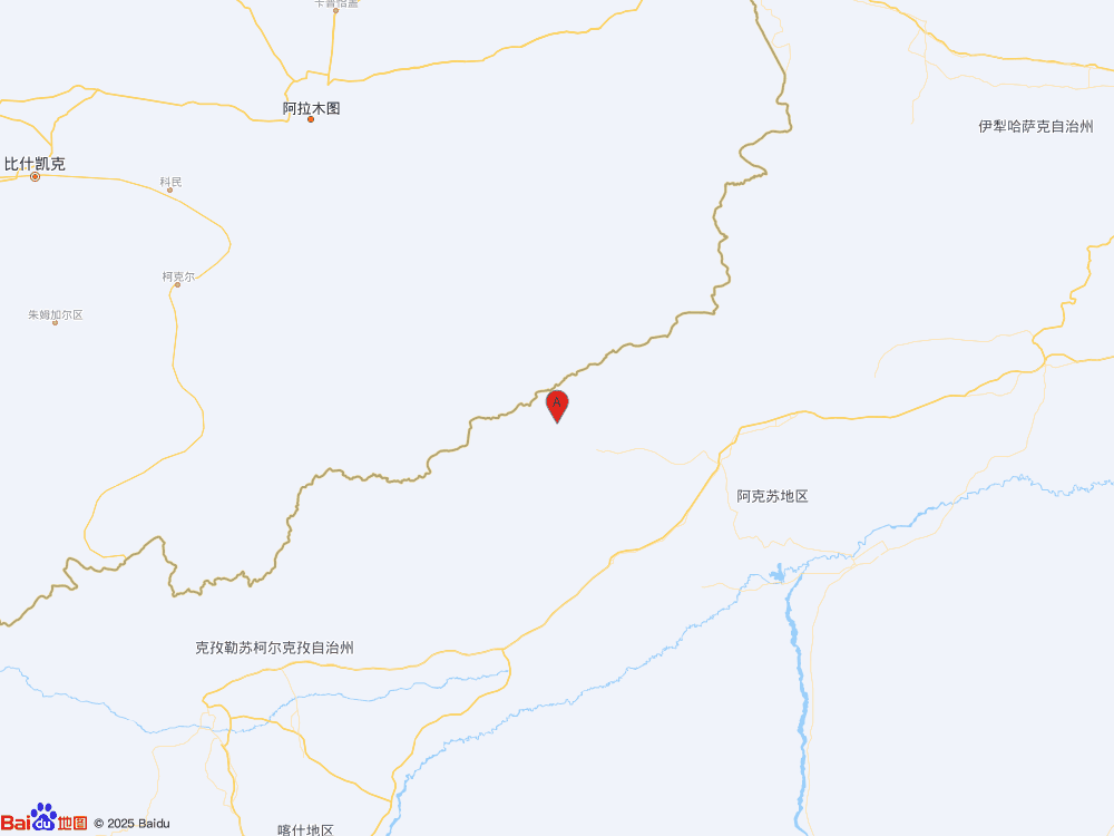 新疆阿克苏地区乌什县（北纬41.40度，东经78.88度）发生3.0级地震