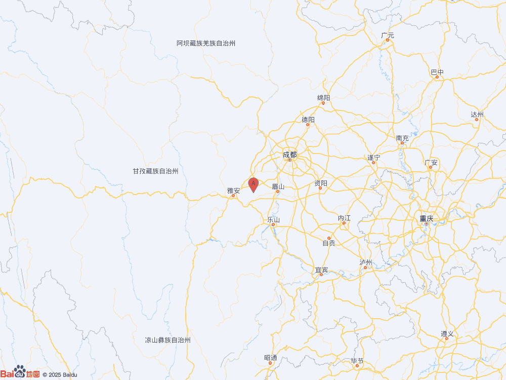 四川成都市蒲江县（北纬30.11度，东经103.41度）发生3.6级地震