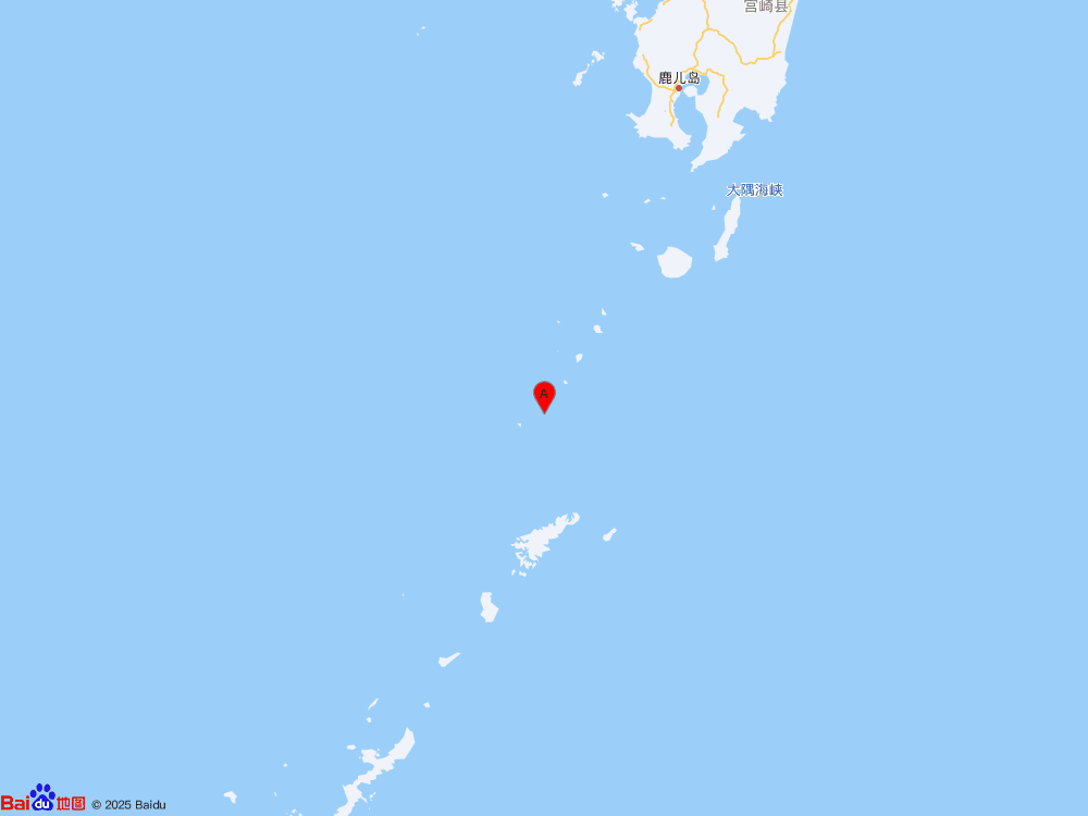 琉球群岛（北纬29.26度，东经129.42度）发生5.2级地震