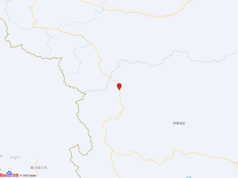 西藏阿里地区日土县（北纬34.50度，东经80.35度）发生3.8级地震