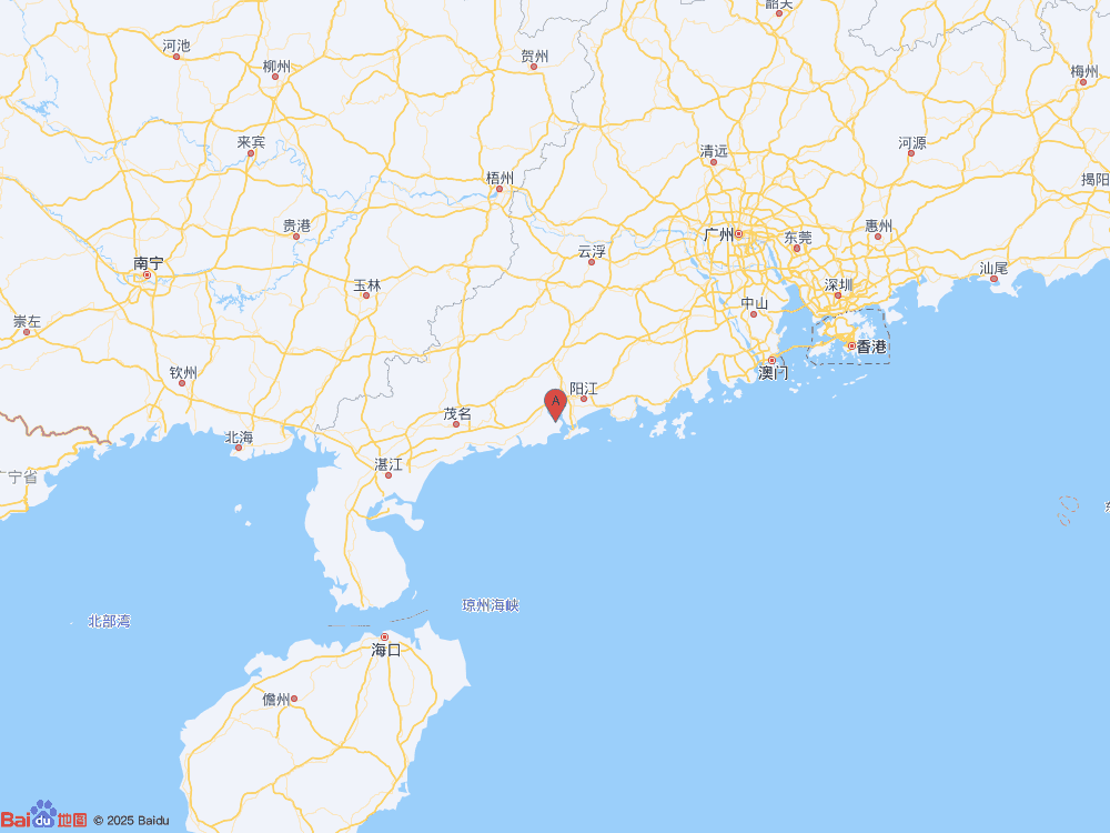 广东阳江市阳西县（北纬21.74度，东经111.75度）发生2.6级地震