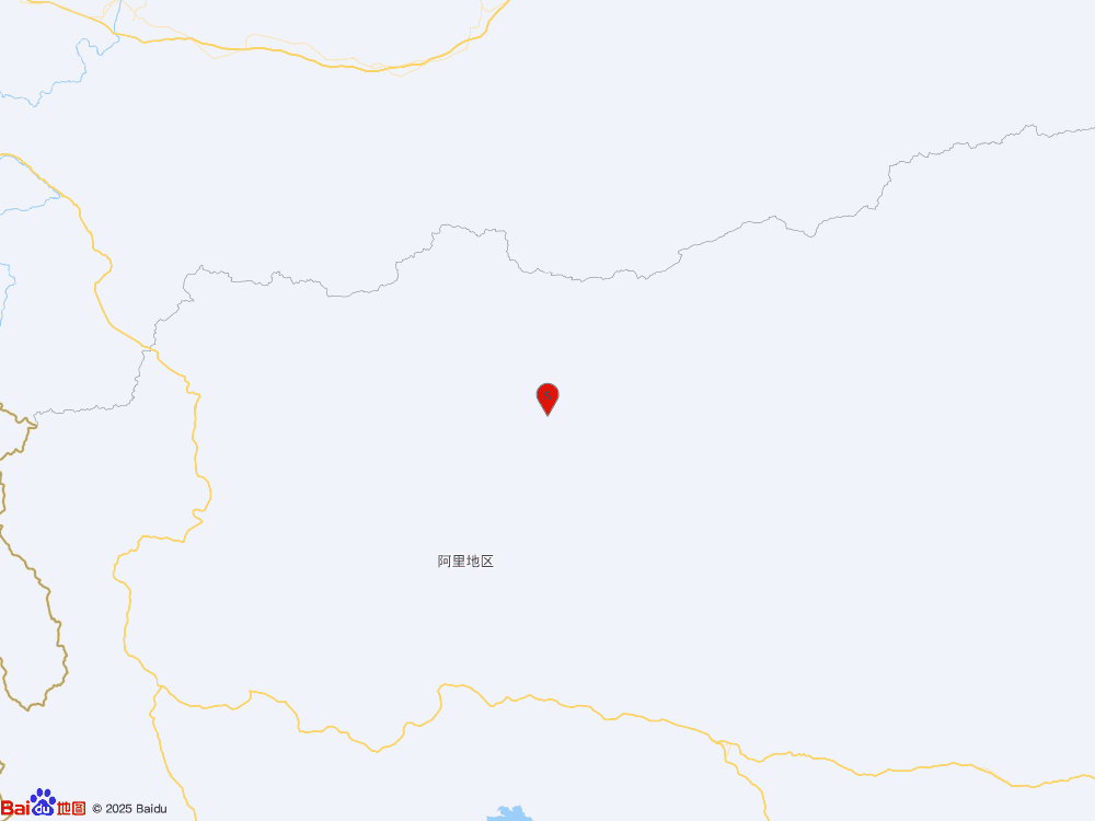西藏阿里地区改则县（北纬34.45度，东经83.35度）发生3.0级地震
